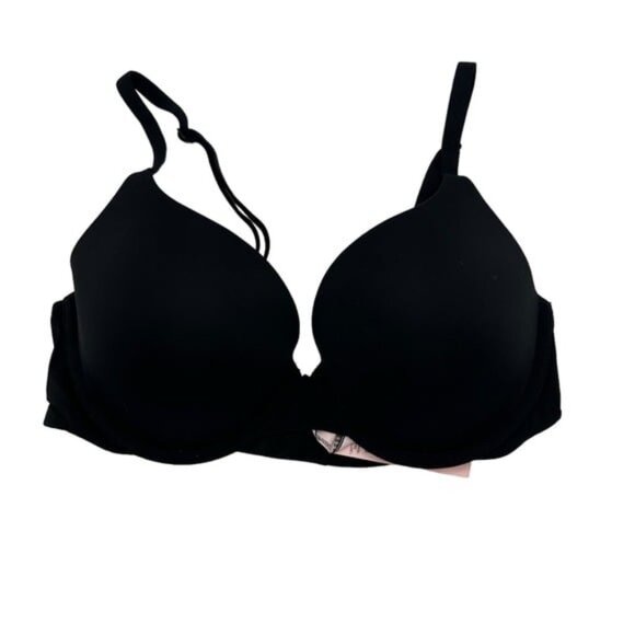 Victoria's Secret Other - Victoria’s Secret Black Full Cover Padded Push Up T Shirt Bra size 34C
